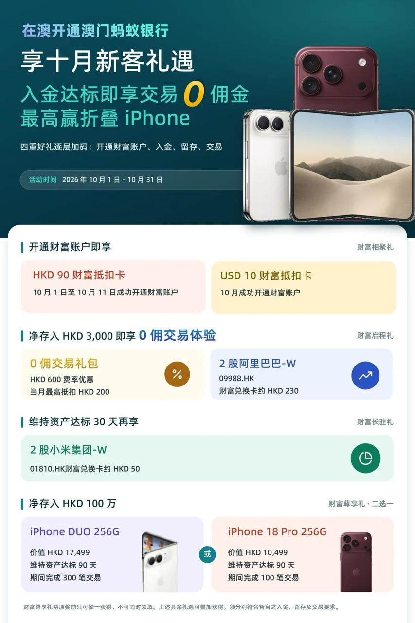 澳门蚂蚁银行 活动海报